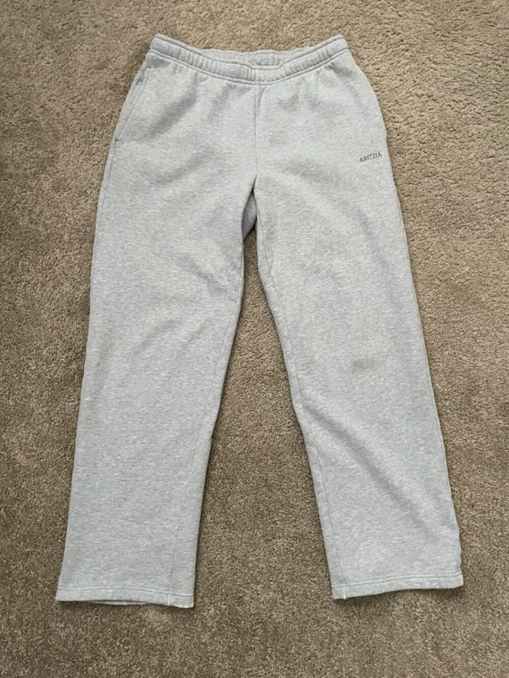 Aritzia Grey Sweatfleece Mega Fit Sweatpants